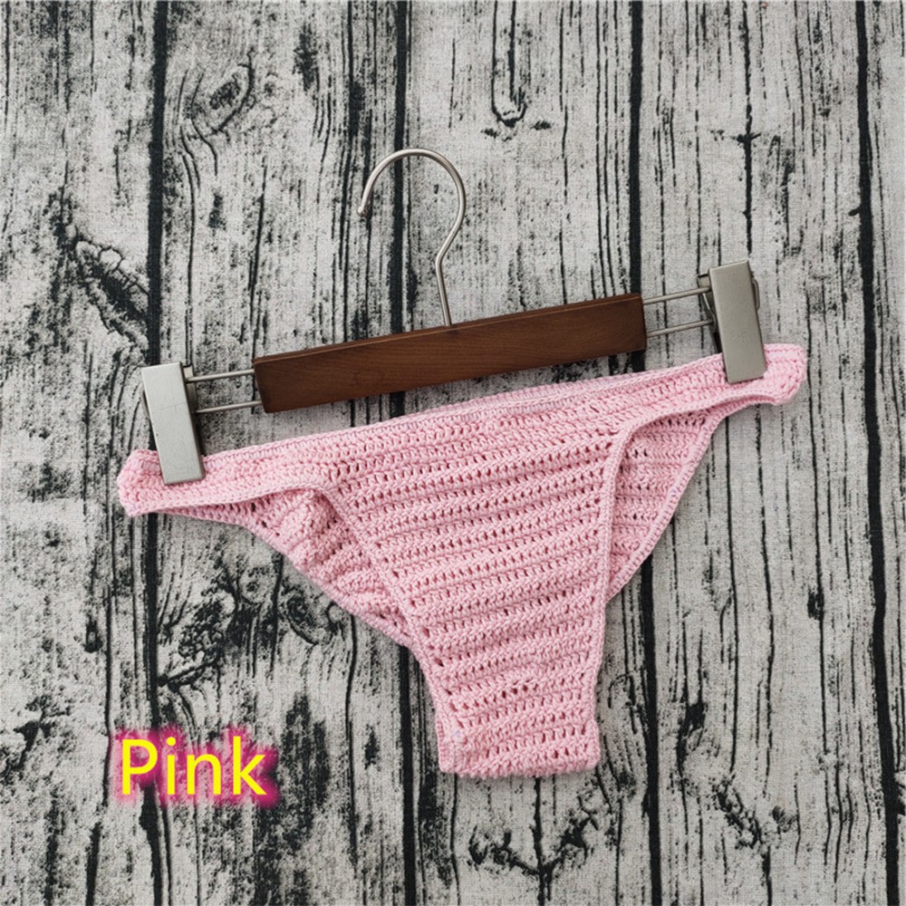 1 Pack Mens Breathable Underwear Hand Crochet Gstring Swimming Sunbathing Thong - Picture 14 of 25