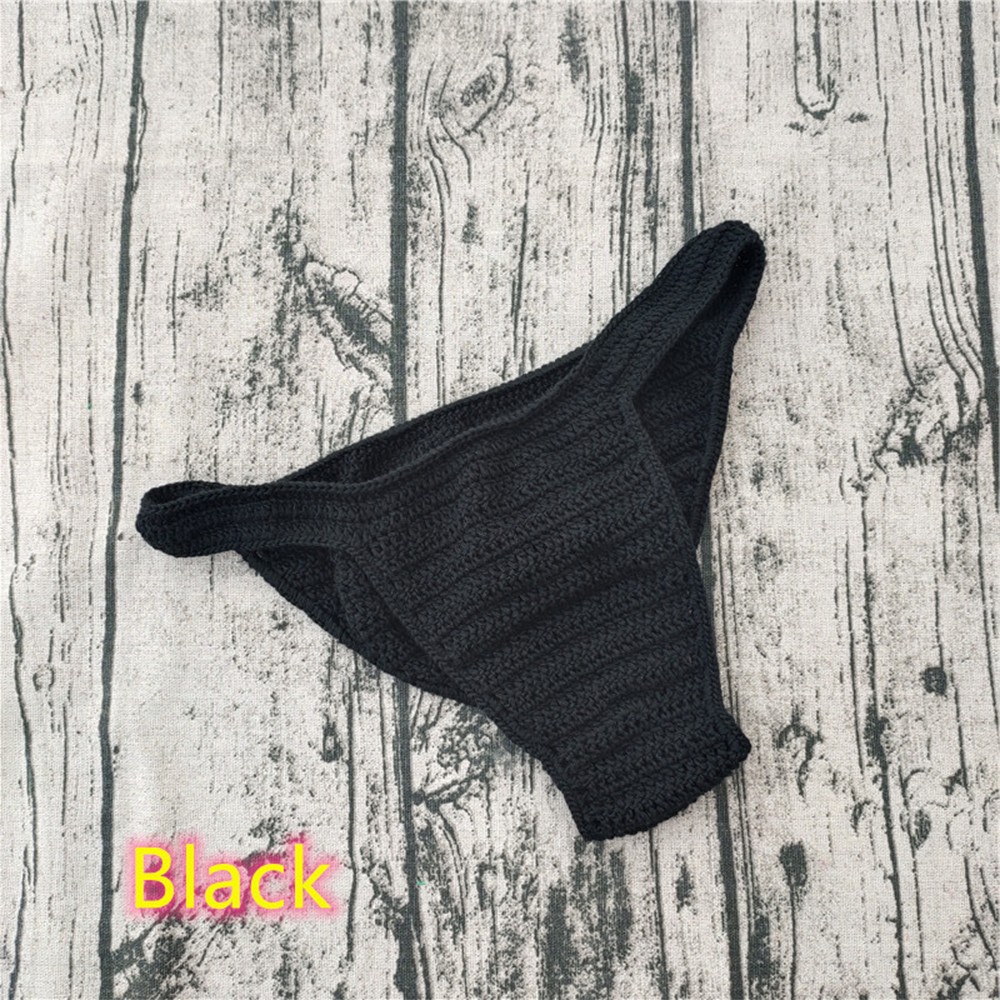 1 Pack Mens Breathable Underwear Hand Crochet Gstring Swimming Sunbathing Thong - Picture 18 of 25
