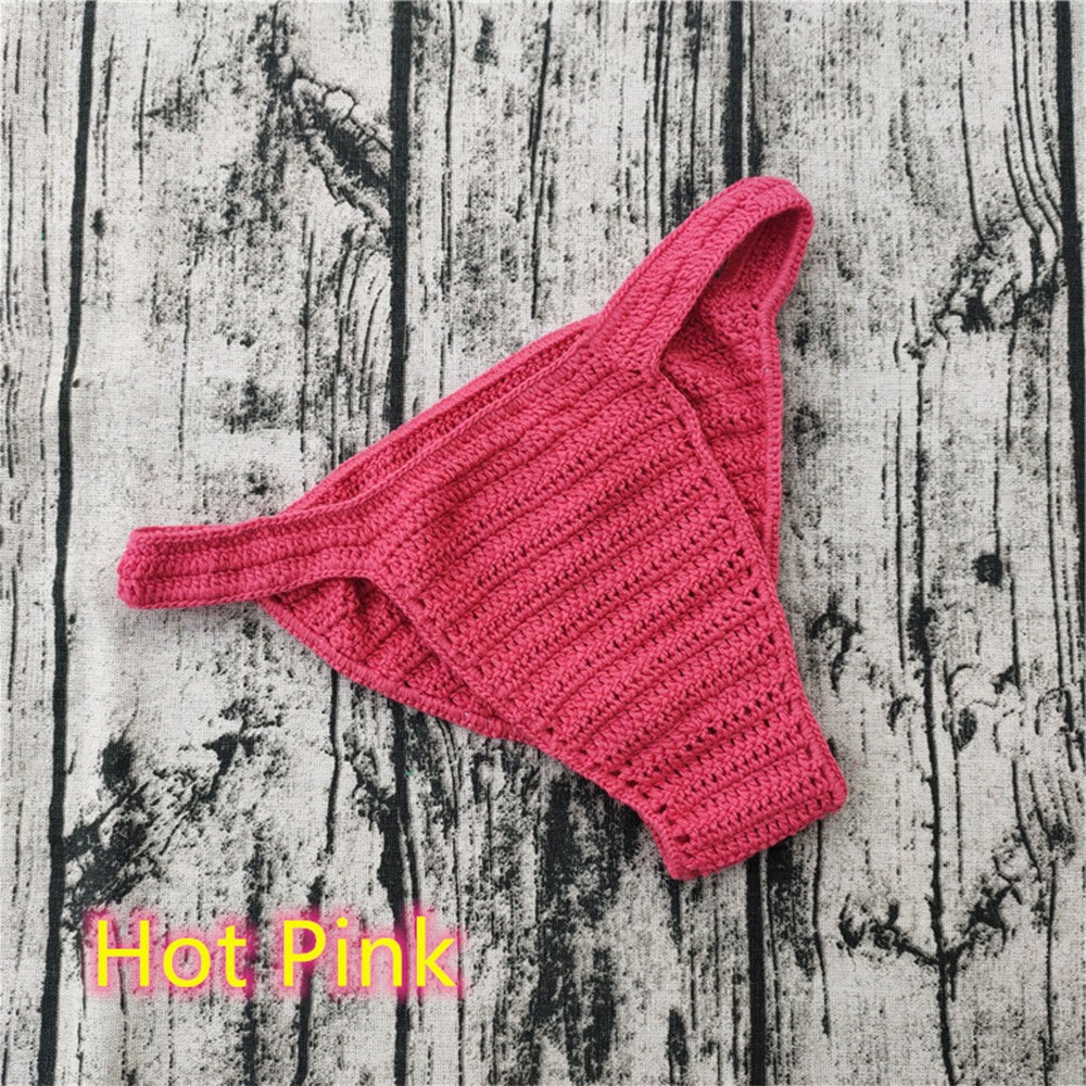 1 Pack Mens Breathable Underwear Hand Crochet Gstring Swimming Sunbathing Thong - Picture 19 of 25
