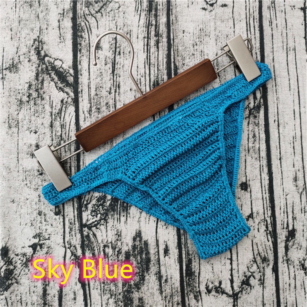 1 Pack Mens Breathable Underwear Hand Crochet Gstring Swimming Sunbathing Thong - Picture 21 of 25