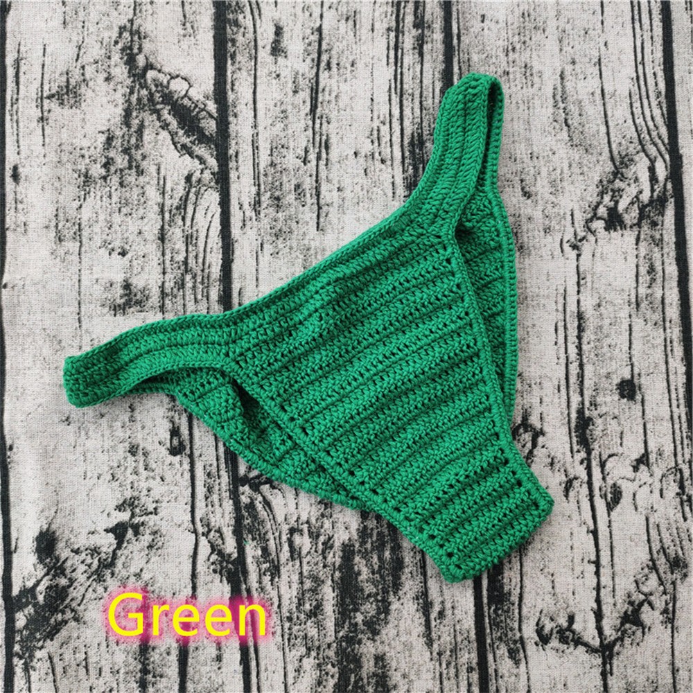 1 Pack Mens Breathable Underwear Hand Crochet Gstring Swimming Sunbathing Thong - Picture 25 of 25