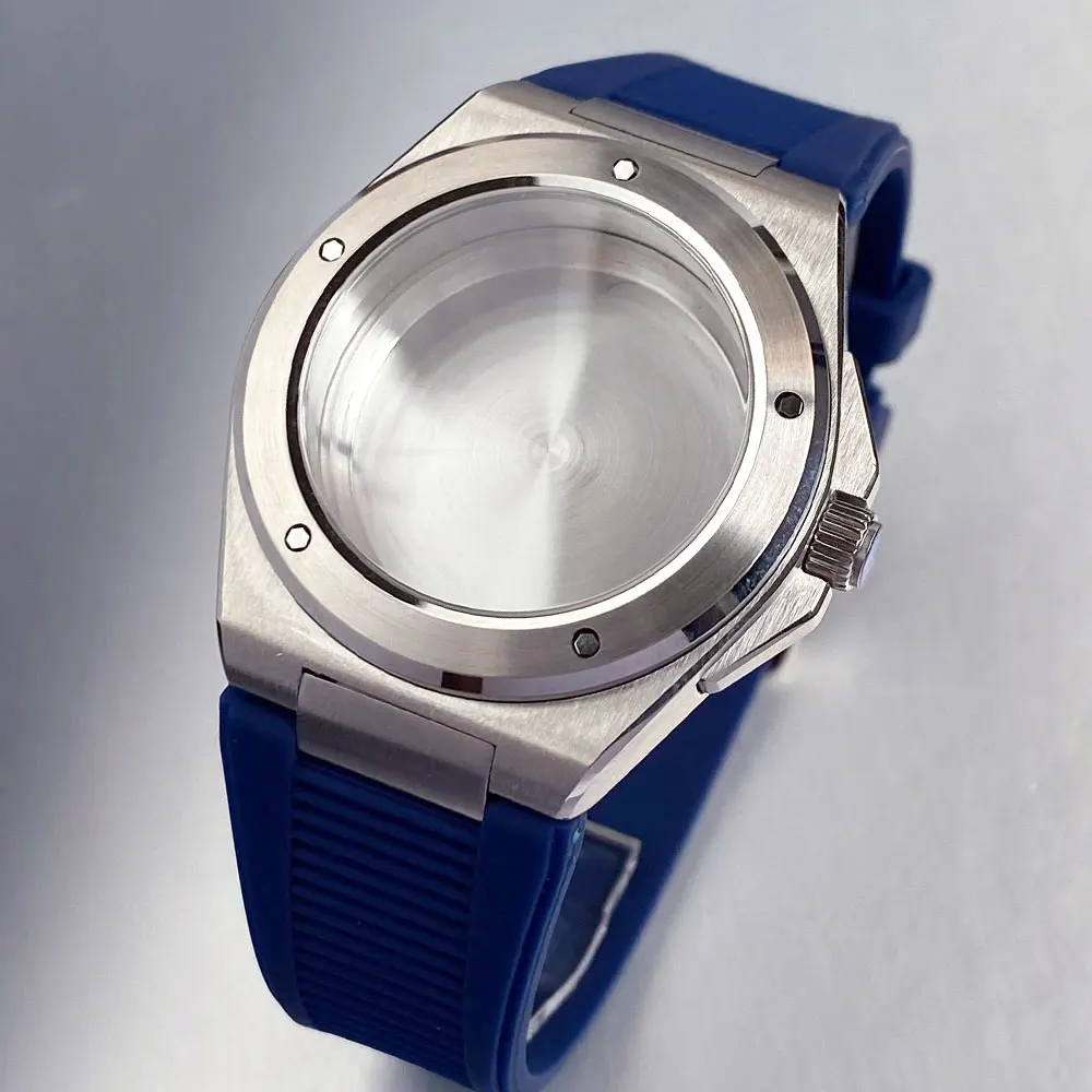10ATM Dive 40mm Watch Sandblasted Case Sapphire Fit NH35 ETA2824 Steel Strap - Picture 16 of 17