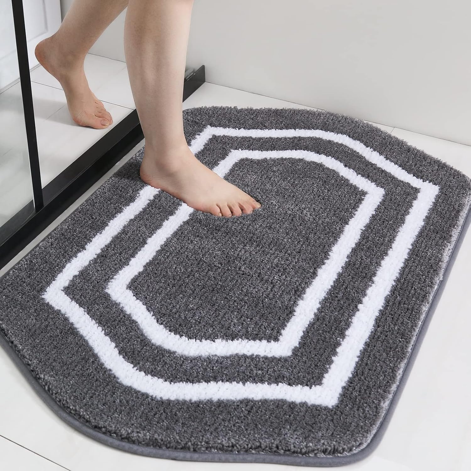 Extra Thick Anti-Slip Bath Rug Set Plush Shaggy Polyester Bathroom Bedroom Mats - Picture 27 of 35
