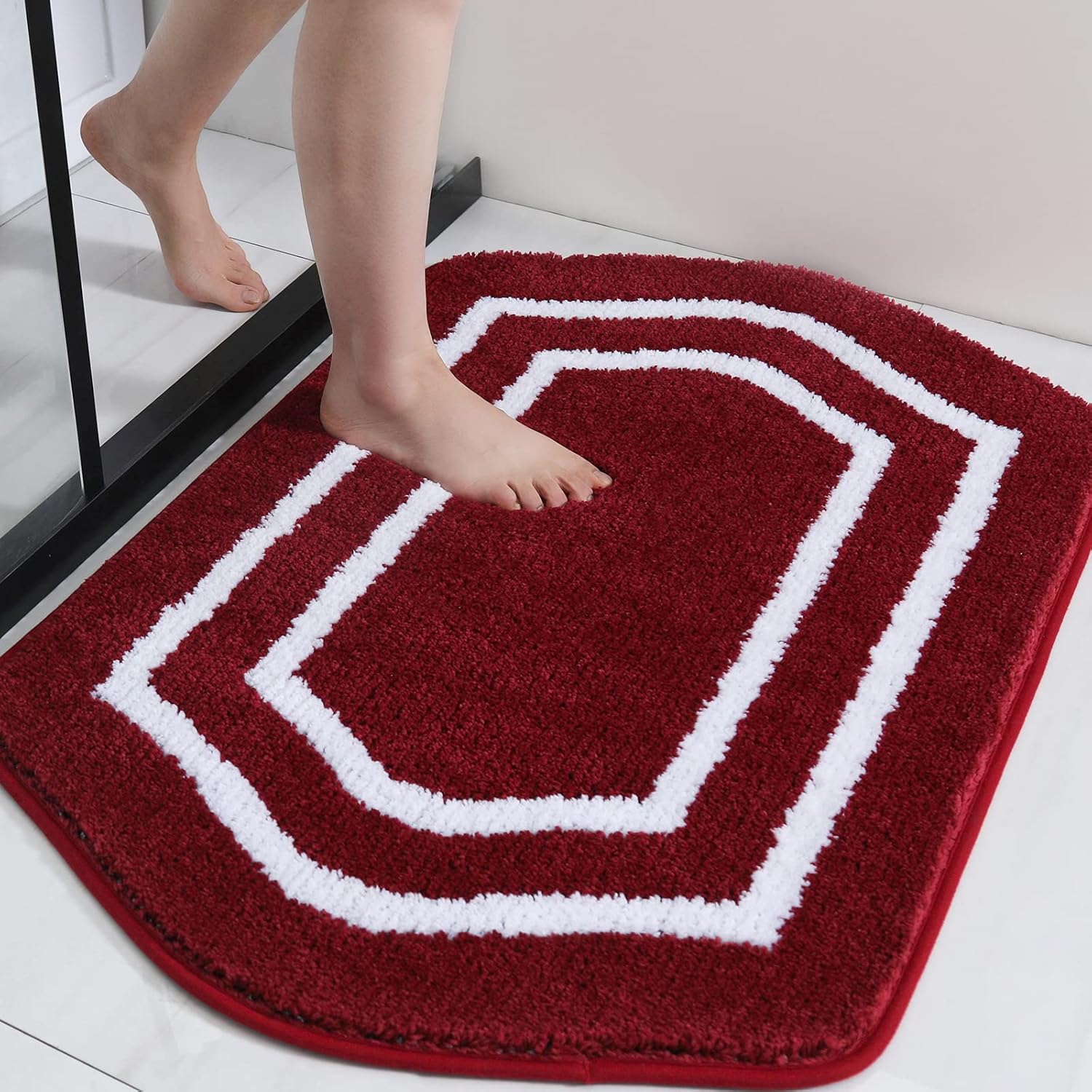 Extra Thick Anti-Slip Bath Rug Set Plush Shaggy Polyester Bathroom Bedroom Mats - Picture 28 of 35