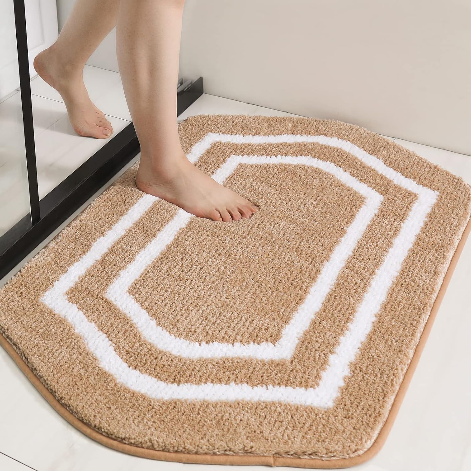 Extra Thick Anti-Slip Bath Rug Set Plush Shaggy Polyester Bathroom Bedroom Mats - Picture 30 of 35