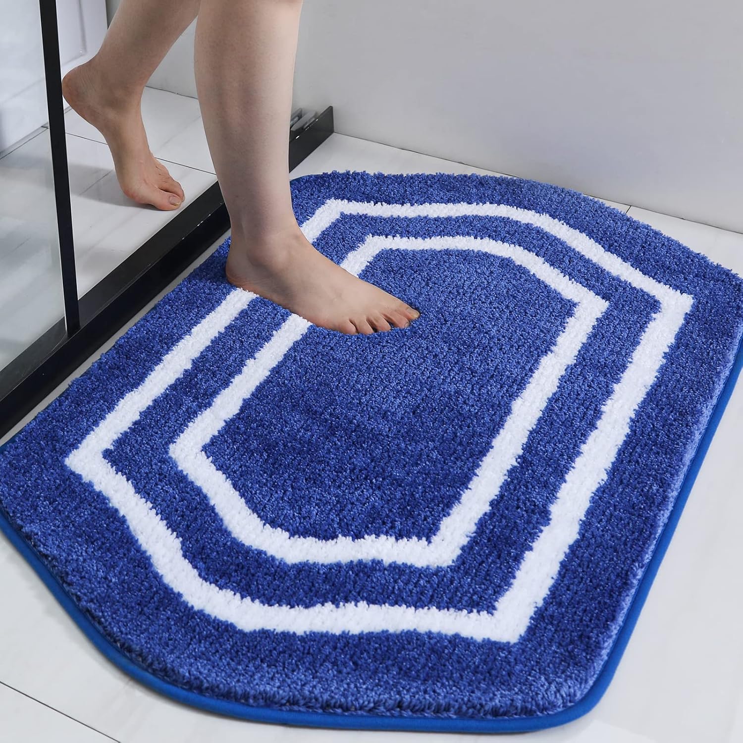 Extra Thick Anti-Slip Bath Rug Set Plush Shaggy Polyester Bathroom Bedroom Mats - Picture 31 of 35