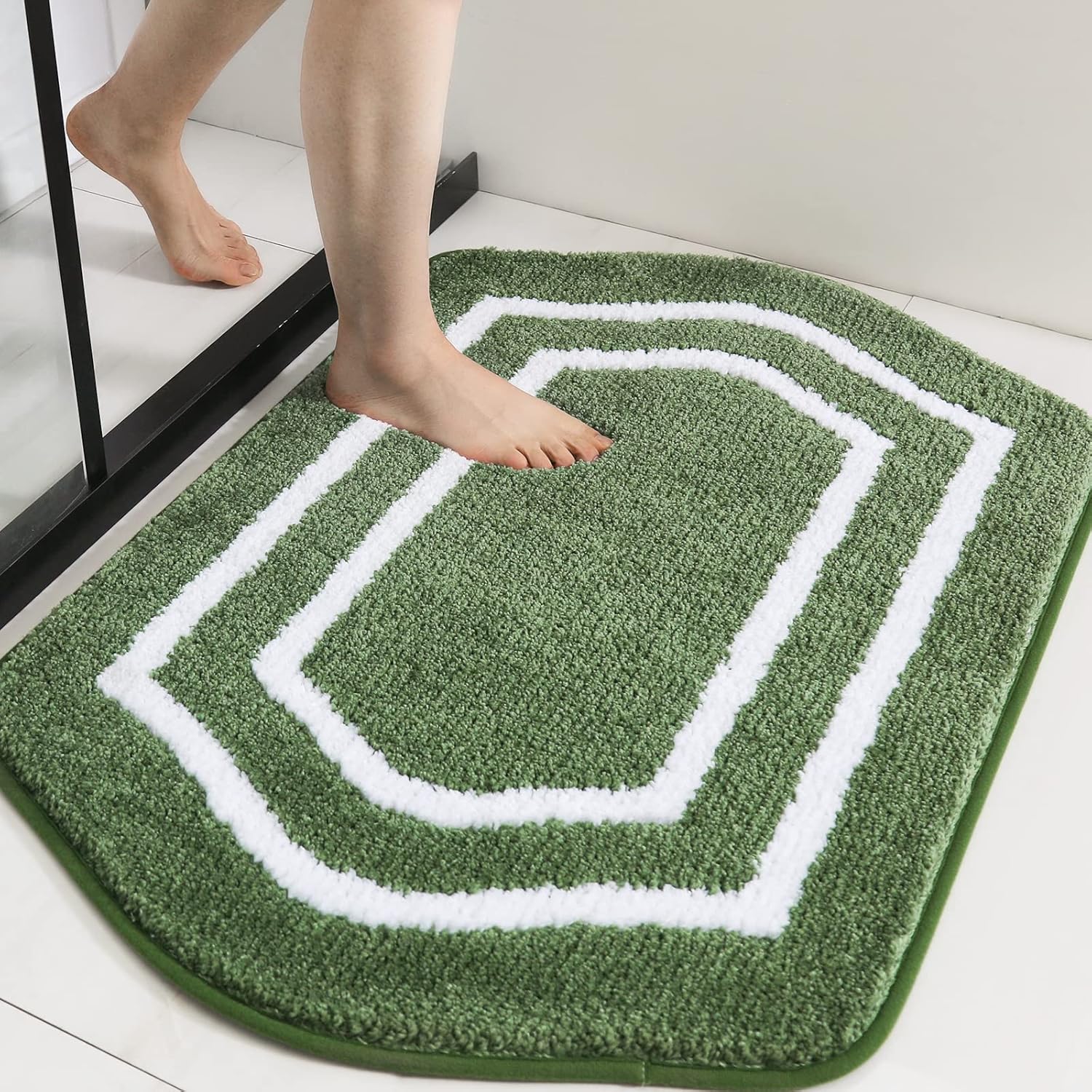 Extra Thick Anti-Slip Bath Rug Set Plush Shaggy Polyester Bathroom Bedroom Mats - Picture 32 of 35
