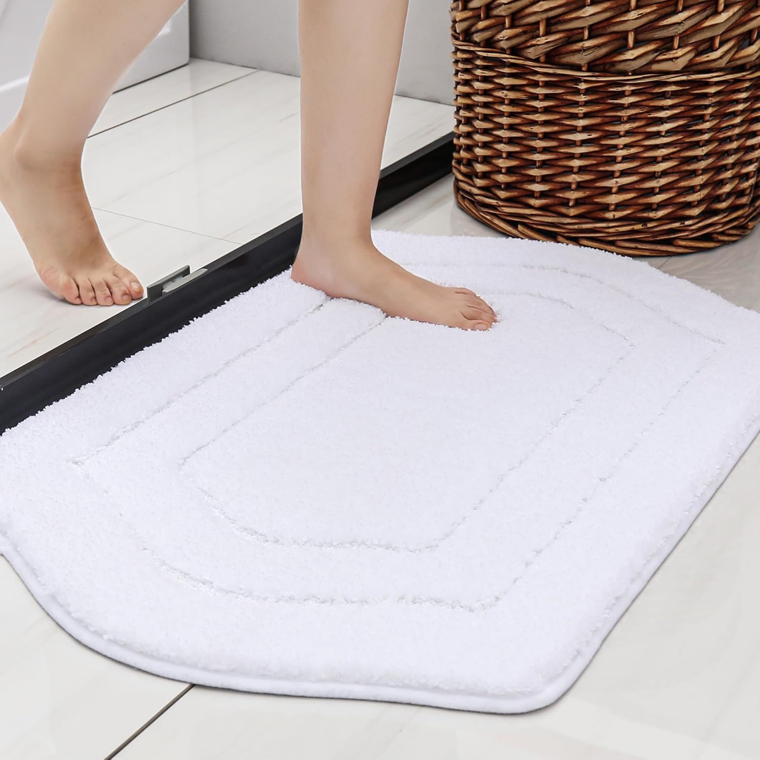 Extra Thick Anti-Slip Bath Rug Set Plush Shaggy Polyester Bathroom Bedroom Mats - Picture 35 of 35