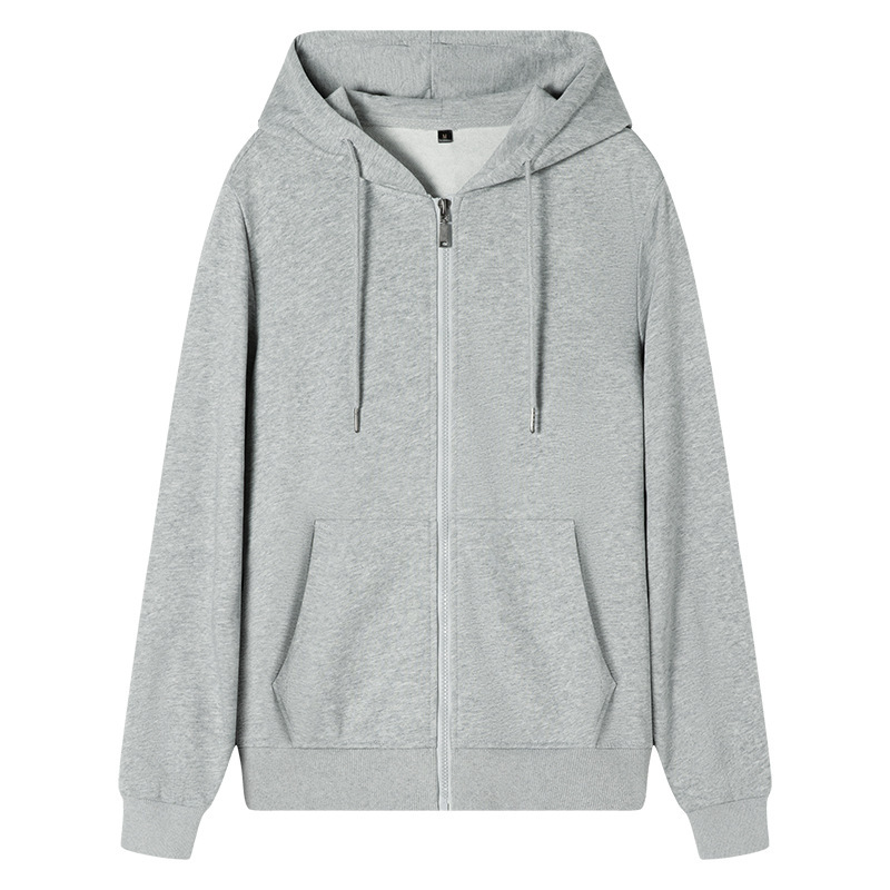 New Zipper Hoodie Men and Women Hooded Jacket Loose Sports Casual Sweatshirt Top - Picture 18 of 20