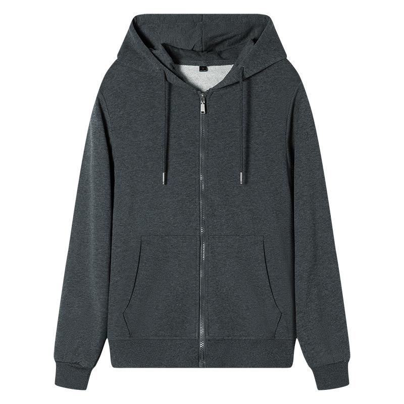 New Zipper Hoodie Men and Women Hooded Jacket Loose Sports Casual Sweatshirt Top - Picture 15 of 20