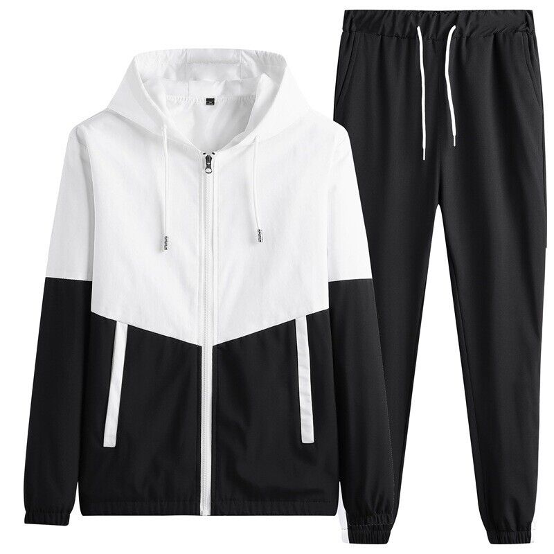 2Pcs Mens Tracksuit Sets Sweatshirt Pants Bottoms Casual Sports Set Jogging Suit - Bild 22 von 24