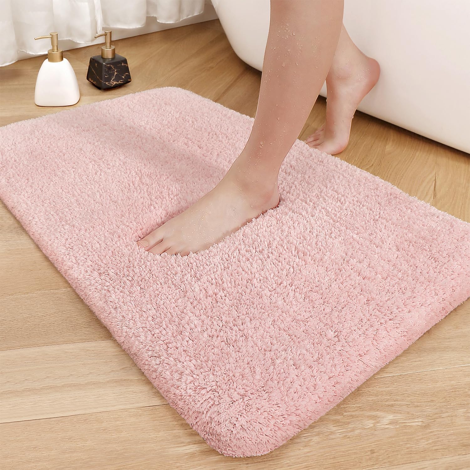 Plüsch Antirutsch Badematte Dick Saugfähig Mikrofaser Duschvorleger Badteppich - Bild 24 von 26