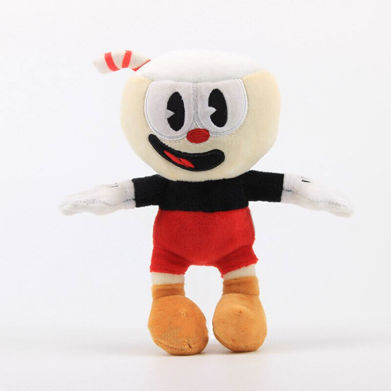 Cuphead Game Mugman Mecup And Brocup Dice Cup Head Plush Toy Stuffed Doll Gift