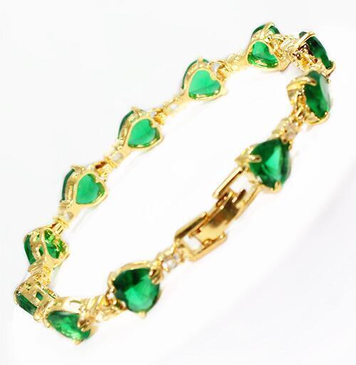 Valentine's Day Gift Fashion Crystal Opal 18K Gold Plated Bracelet Party Jewelry - Picture 26 of 56