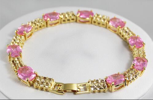 Valentine's Day Gift Fashion Crystal Opal 18K Gold Plated Bracelet Party Jewelry - Picture 28 of 56