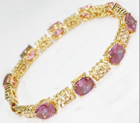 Valentine's Day Gift Fashion Crystal Opal 18K Gold Plated Bracelet Party Jewelry - Picture 29 of 56