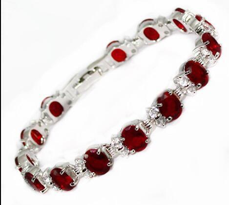 Valentine's Day Gift Fashion Crystal Opal 18K Gold Plated Bracelet Party Jewelry - Picture 34 of 56