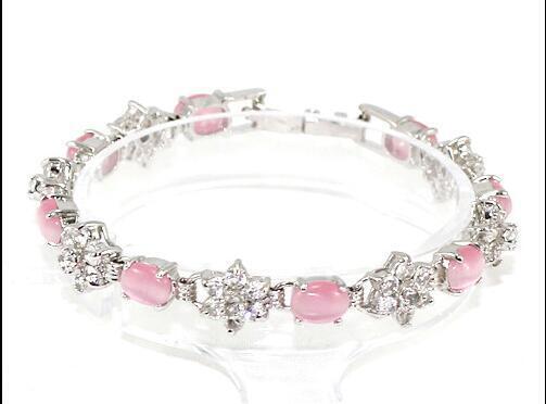 Valentine's Day Gift Fashion Crystal Opal 18K Gold Plated Bracelet Party Jewelry - Picture 50 of 56