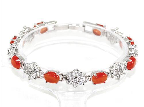 Valentine's Day Gift Fashion Crystal Opal 18K Gold Plated Bracelet Party Jewelry - Picture 52 of 56