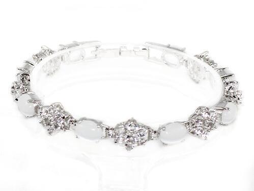 Valentine's Day Gift Fashion Crystal Opal 18K Gold Plated Bracelet Party Jewelry - Picture 54 of 56