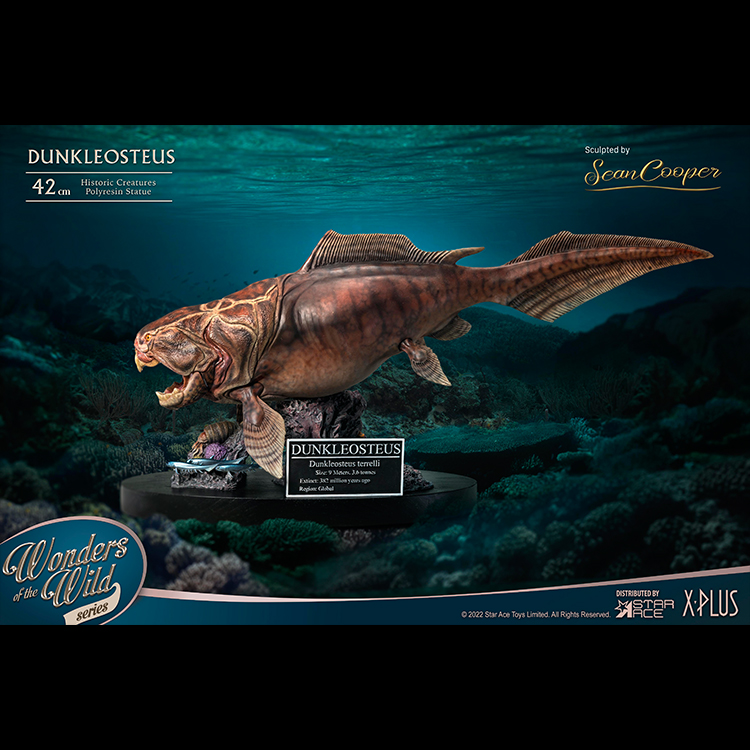 Star Ace 42cm Dunkleosteus Fish Fossil SA5008 Deluxe Statue In Stock - Picture 19 of 22