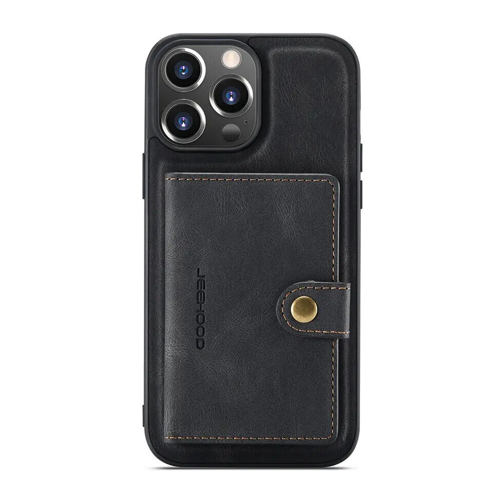 Detachable Pouch Wallet Case for iPhone and Samsung - Luxury Magnetic Cover Skin - Picture 20 of 24