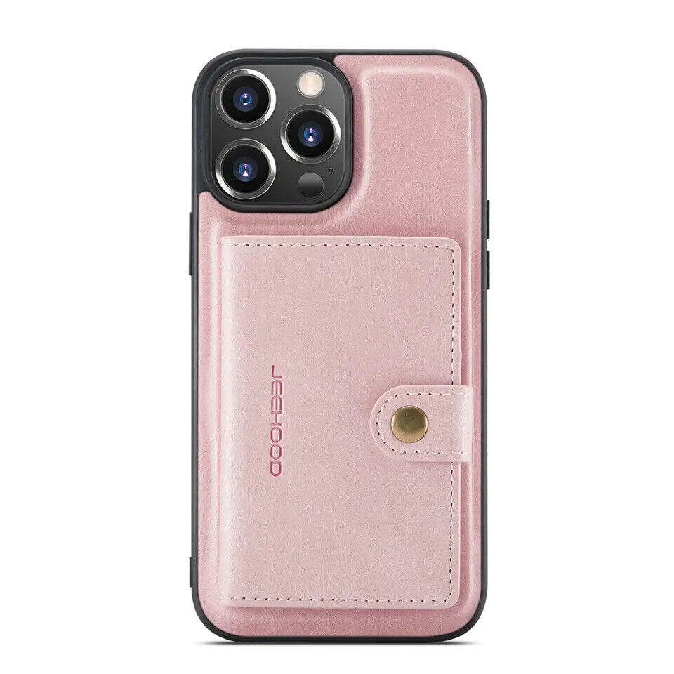 Detachable Pouch Wallet Case for iPhone and Samsung - Luxury Magnetic Cover Skin - Picture 24 of 24