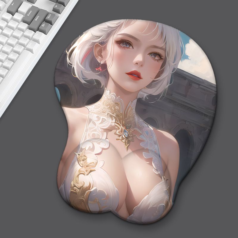 Animation 3D breast mouse pad anime super large silicone wrist guard beauty - Picture 15 of 19