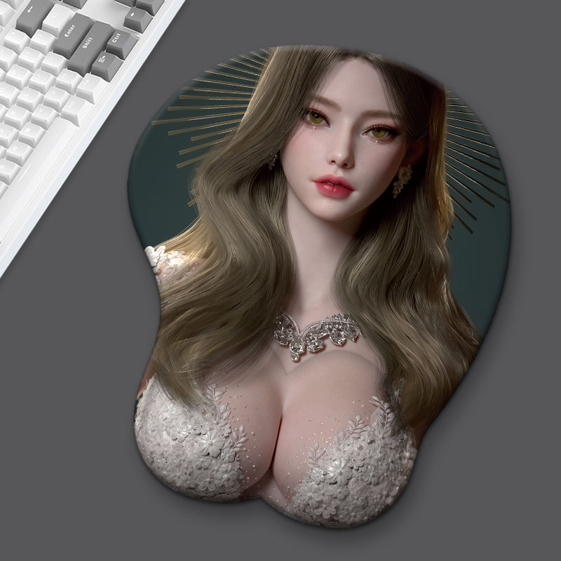 Animation 3D breast mouse pad anime super large silicone wrist guard beauty - Picture 19 of 19