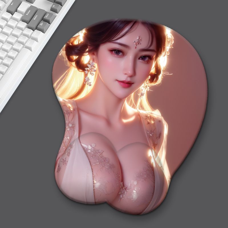 Animation 3D breast mouse pad anime super large silicone wrist guard beauty - Picture 16 of 19