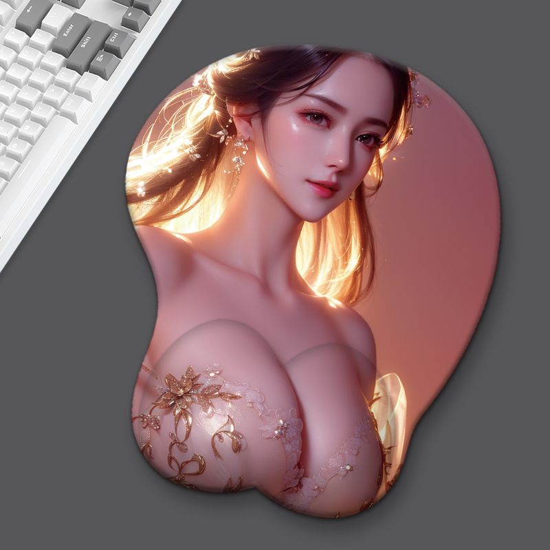 Animation 3D breast mouse pad anime super large silicone wrist guard beauty - Picture 18 of 19