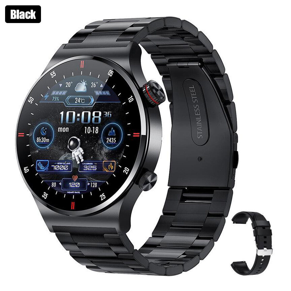 Waterproof Smart Watch NFC GPS Tracker AMOLED Bluetooth Call Men Women Watches