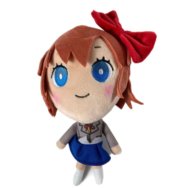 New Doki Doki Literature Club Monika Natsuki Sayori Plush Doll Toy Gift - Picture 7 of 9
