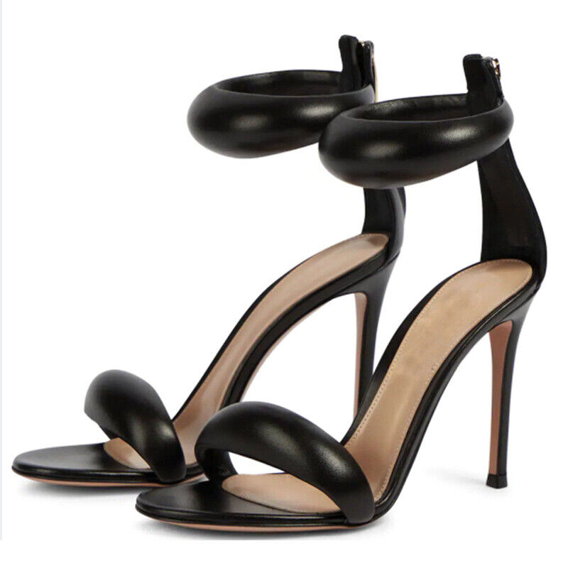 One Strappy Open Toe Sexy Stiletto High Heels Womens Summer Sandals Party Shoes - Picture 14 of 21