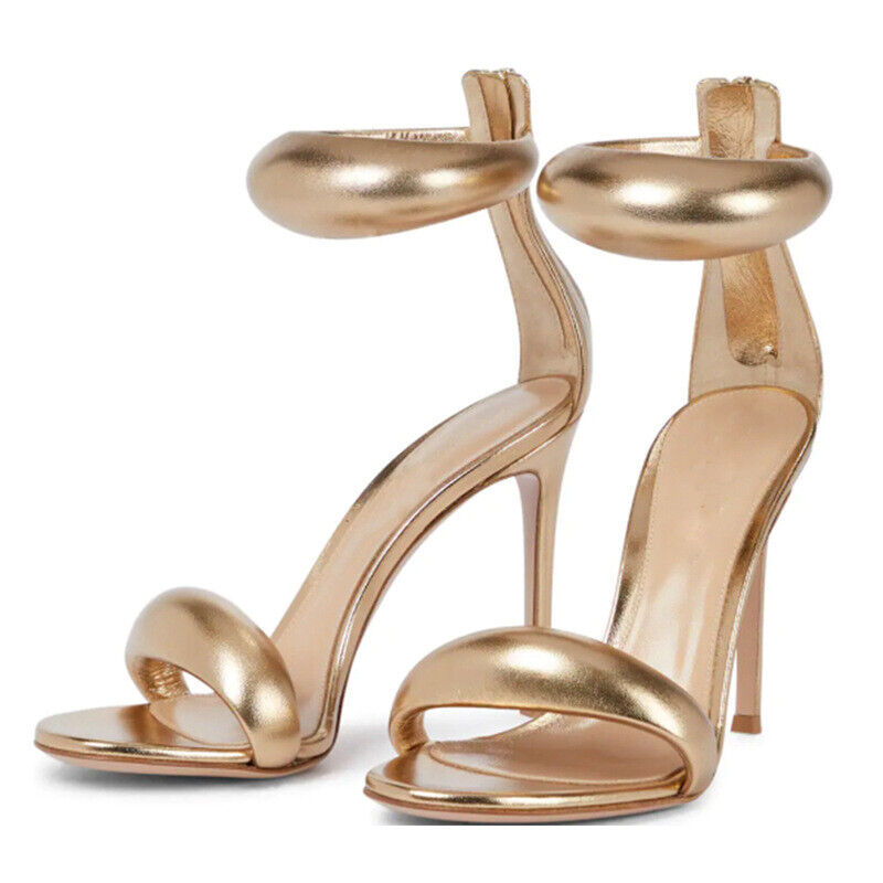 One Strappy Open Toe Sexy Stiletto High Heels Womens Summer Sandals Party Shoes - Picture 19 of 21