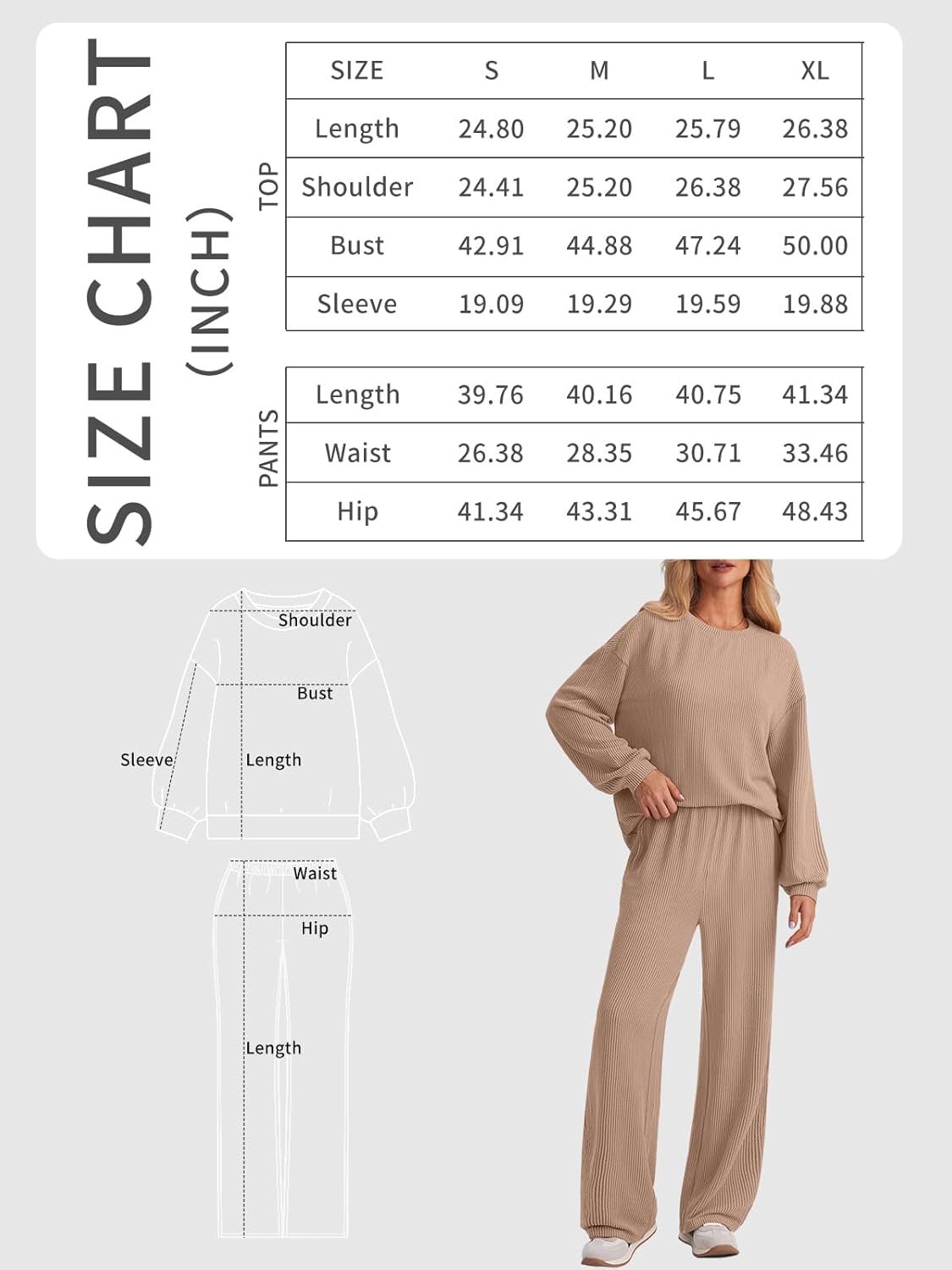 AUTOMET Womens 2 Piece Outfits Lounge Matching Two Piece Sets 2025 Fall Fashion - Picture 25 of 37