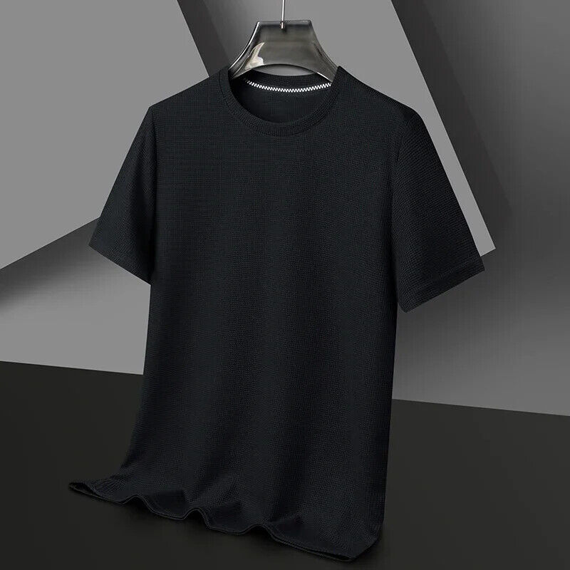 Nueva Camiseta de Verano Cuello Redondo Manga Corta para Hombre Mangas Cortas Prendas para el torso - Imagen 25 de 31