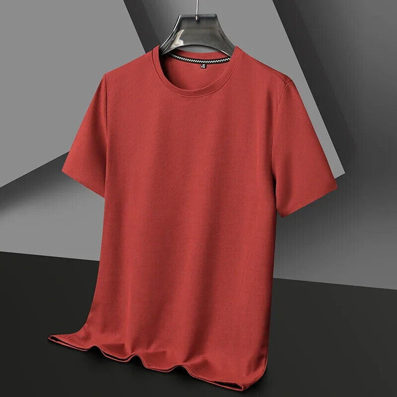 Nueva Camiseta de Verano Cuello Redondo Manga Corta para Hombre Mangas Cortas Prendas para el torso - Imagen 28 de 31