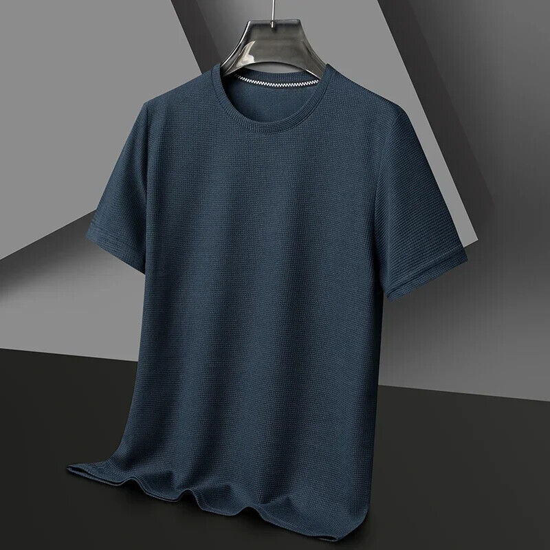 Nueva Camiseta de Verano Cuello Redondo Manga Corta para Hombre Mangas Cortas Prendas para el torso - Imagen 31 de 31