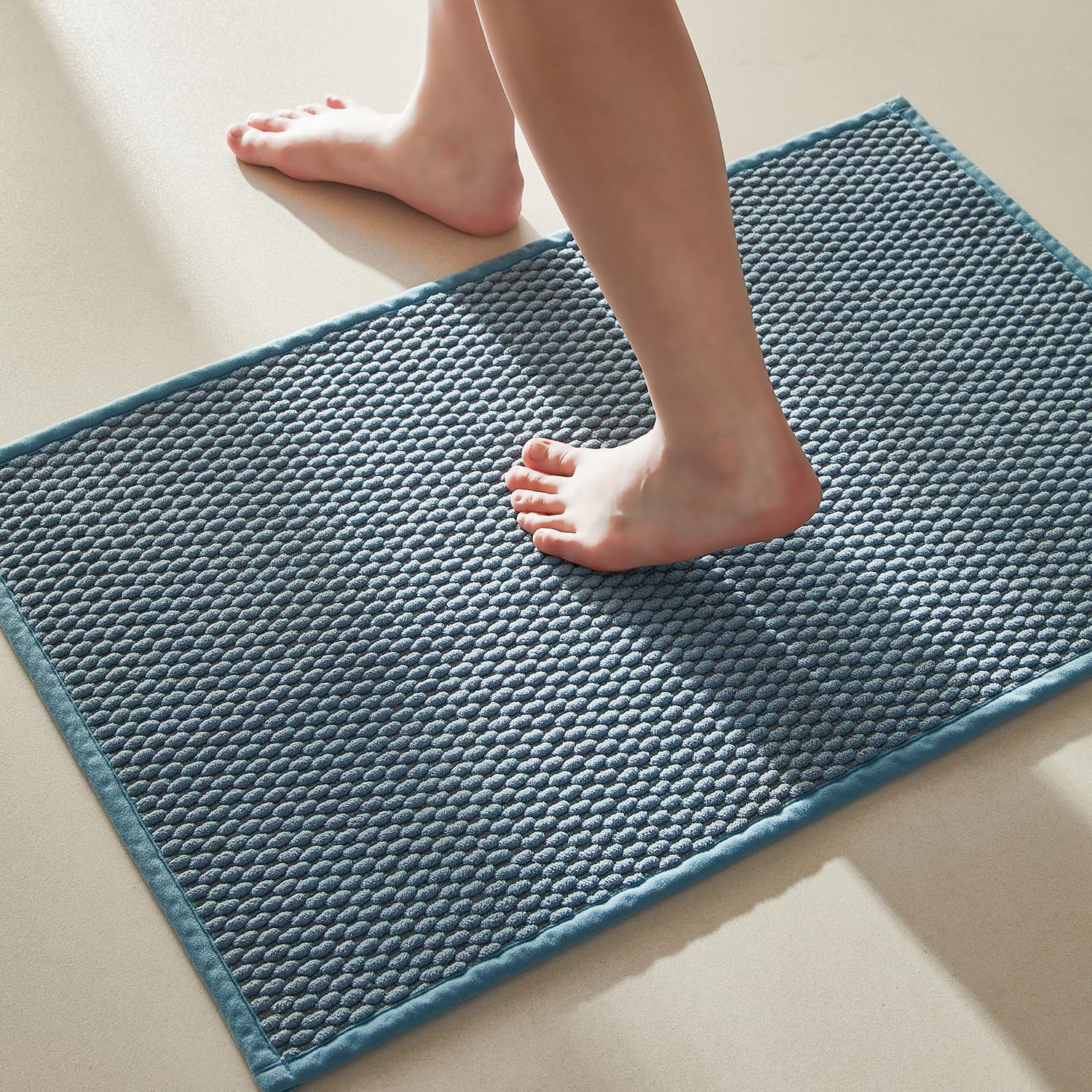 2025 Non-Slip Bathroom Rugs - Quick Dry Ultra Absorbent Thin Low Pile Bath Mat - Picture 32 of 43