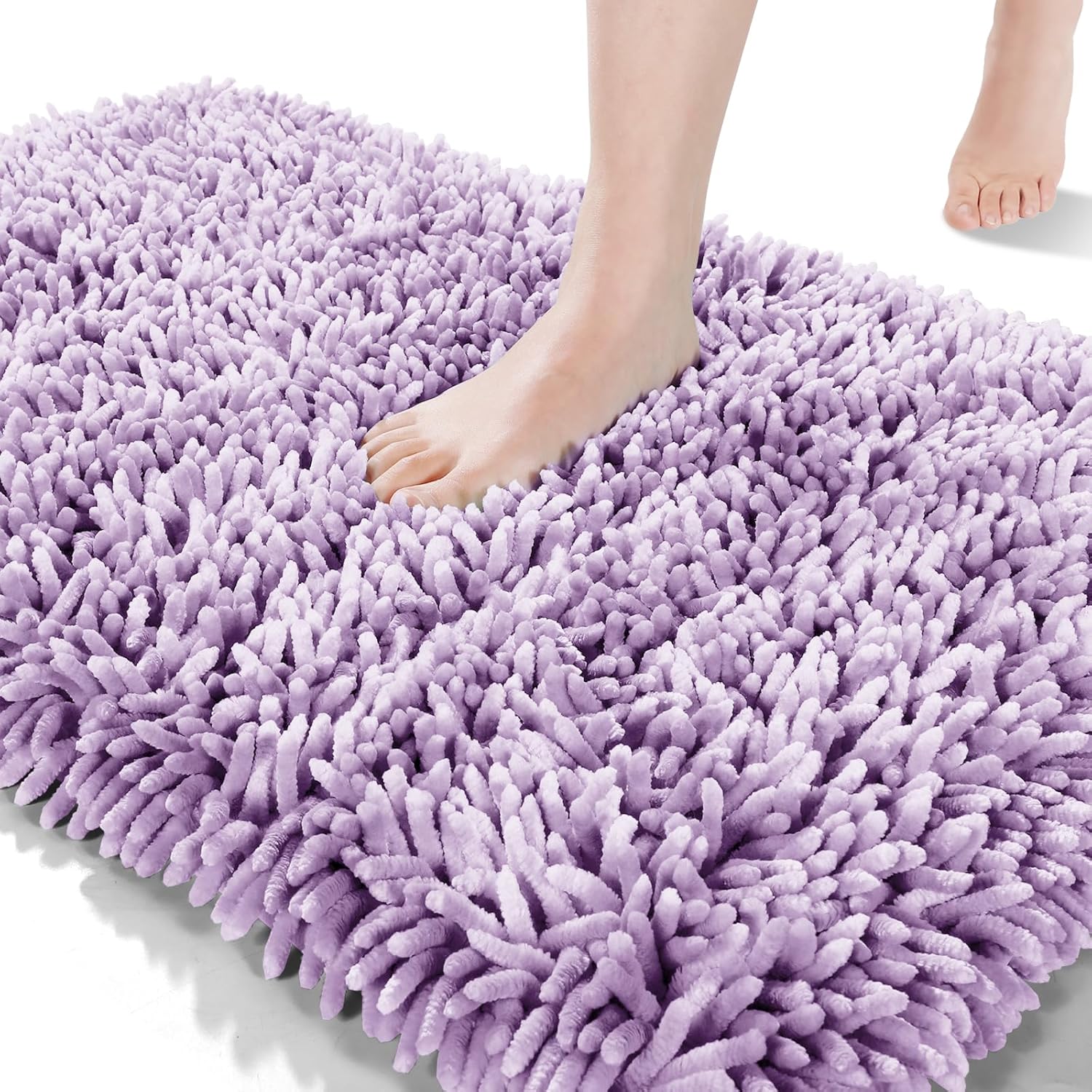 2025 Chenille Badematte - rutschfest super saugfähig maschinenwaschbar Duschvorleger - Bild 35 von 216