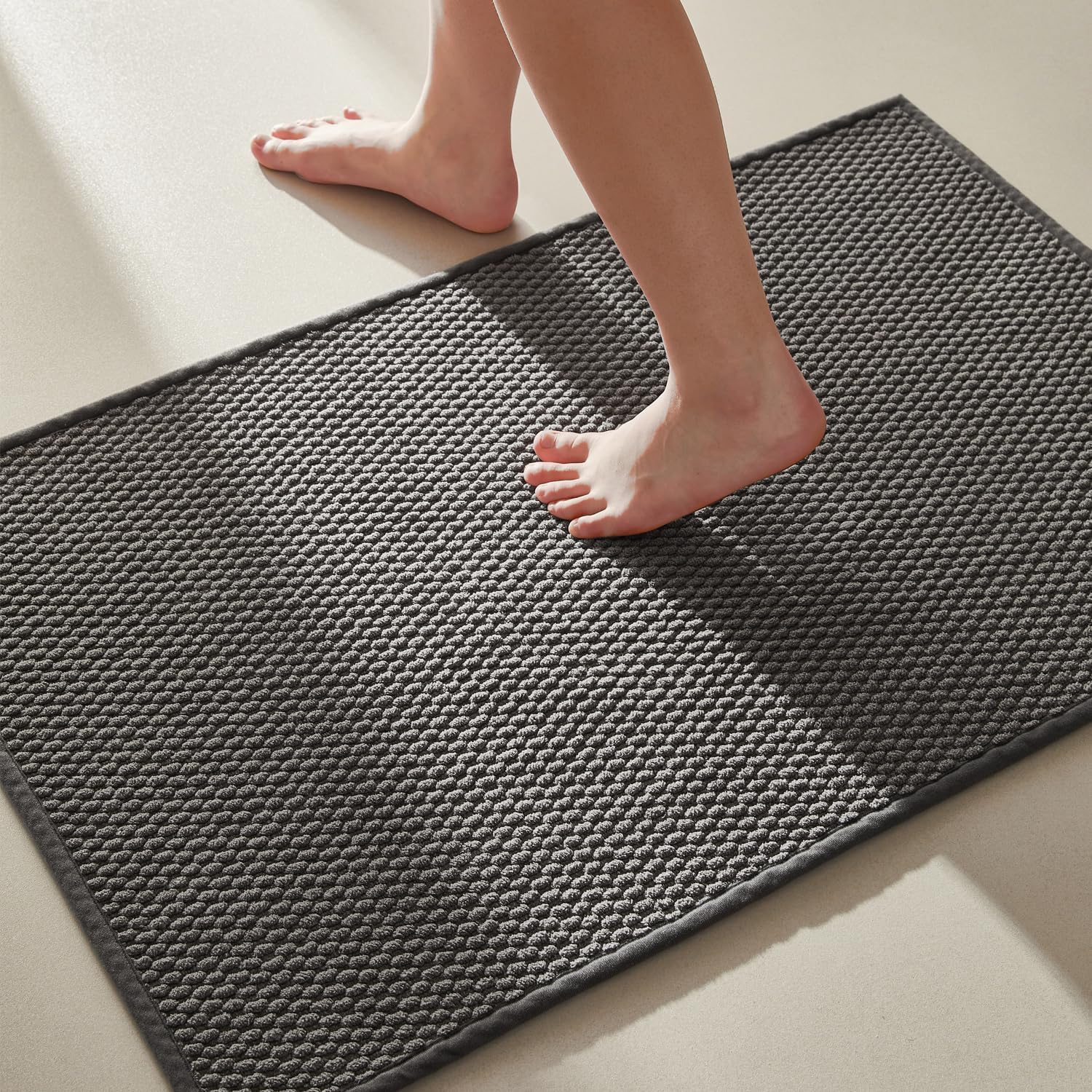 2025 Non-Slip Bathroom Rugs - Quick Dry Ultra Absorbent Thin Low Pile Bath Mat - Picture 29 of 43