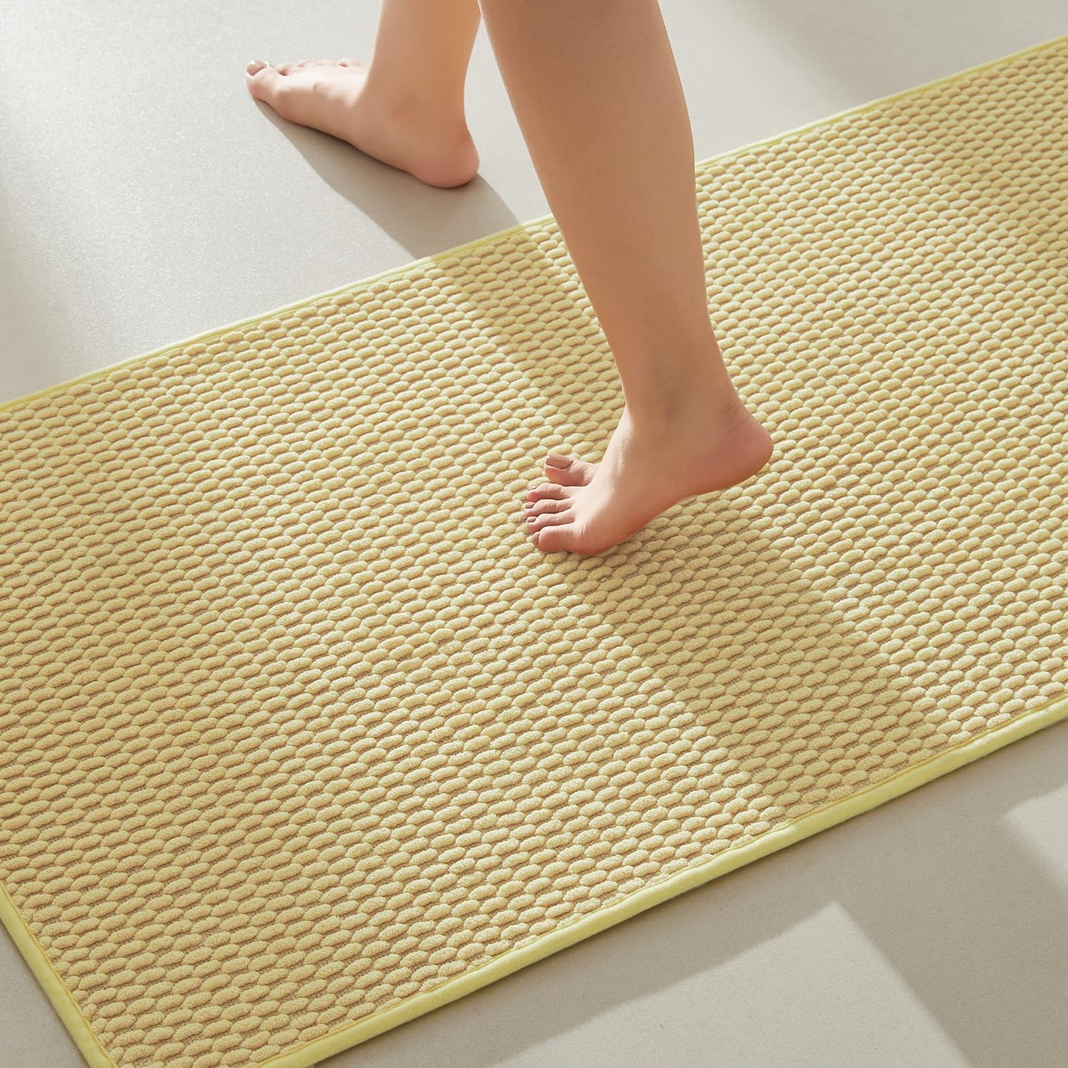 2025 Non-Slip Bathroom Rugs - Quick Dry Ultra Absorbent Thin Low Pile Bath Mat - Picture 30 of 43