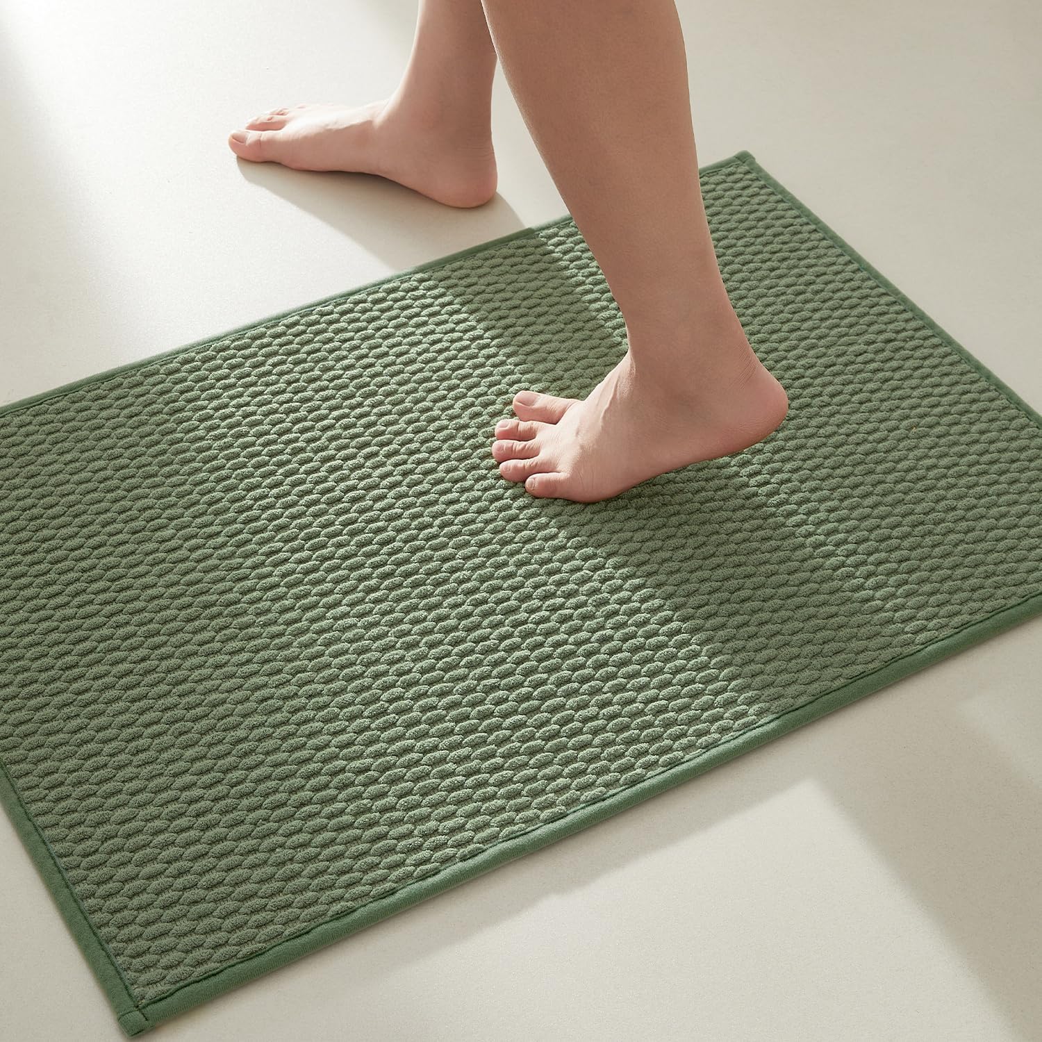 2025 Non-Slip Bathroom Rugs - Quick Dry Ultra Absorbent Thin Low Pile Bath Mat - Picture 31 of 43