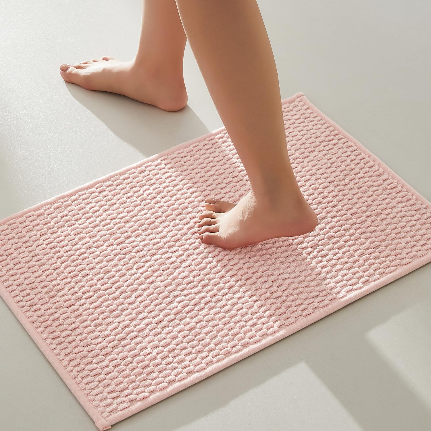 2025 Non-Slip Bathroom Rugs - Quick Dry Ultra Absorbent Thin Low Pile Bath Mat - Picture 34 of 43