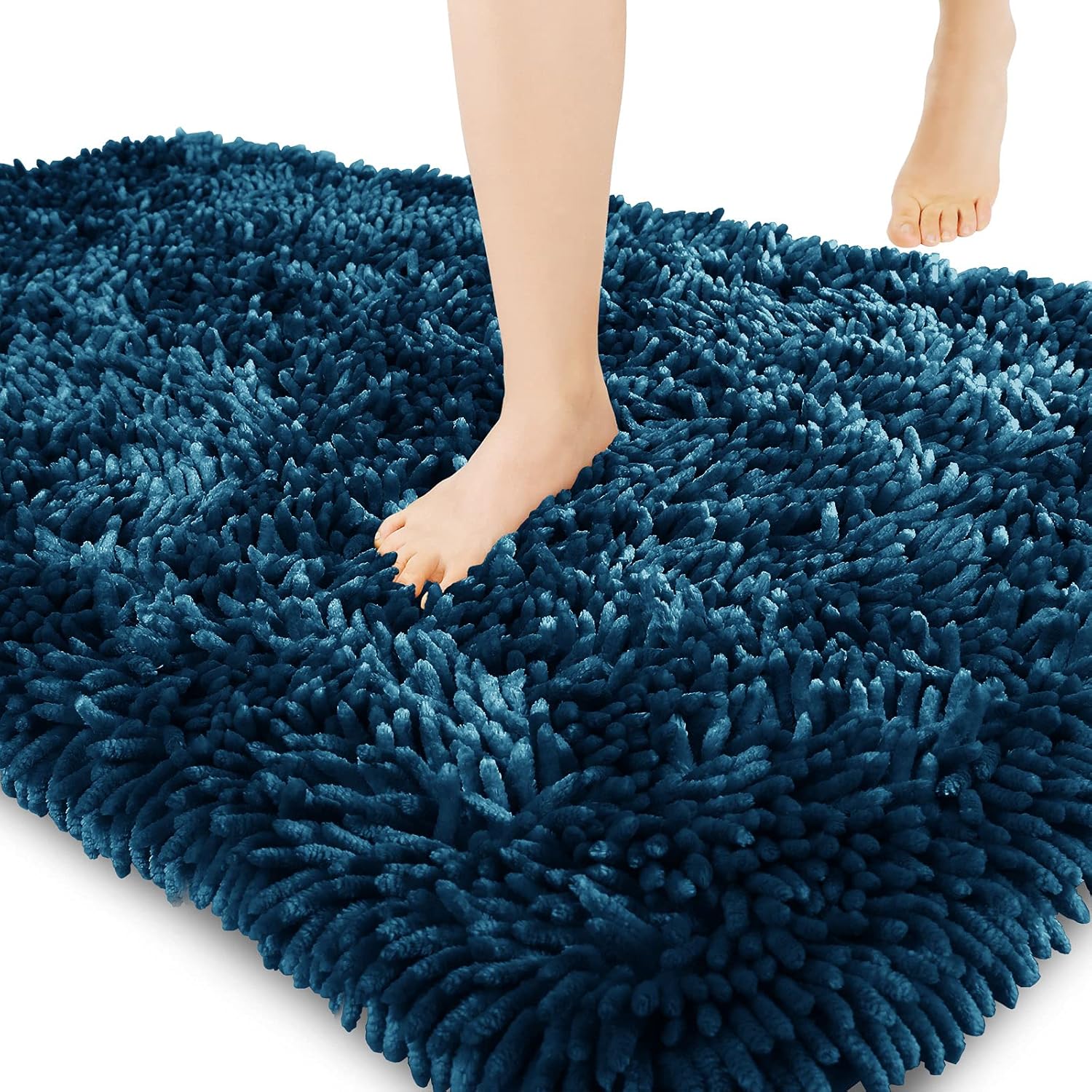 2025 Chenille Badematte - rutschfest super saugfähig maschinenwaschbar Duschvorleger - Bild 52 von 216