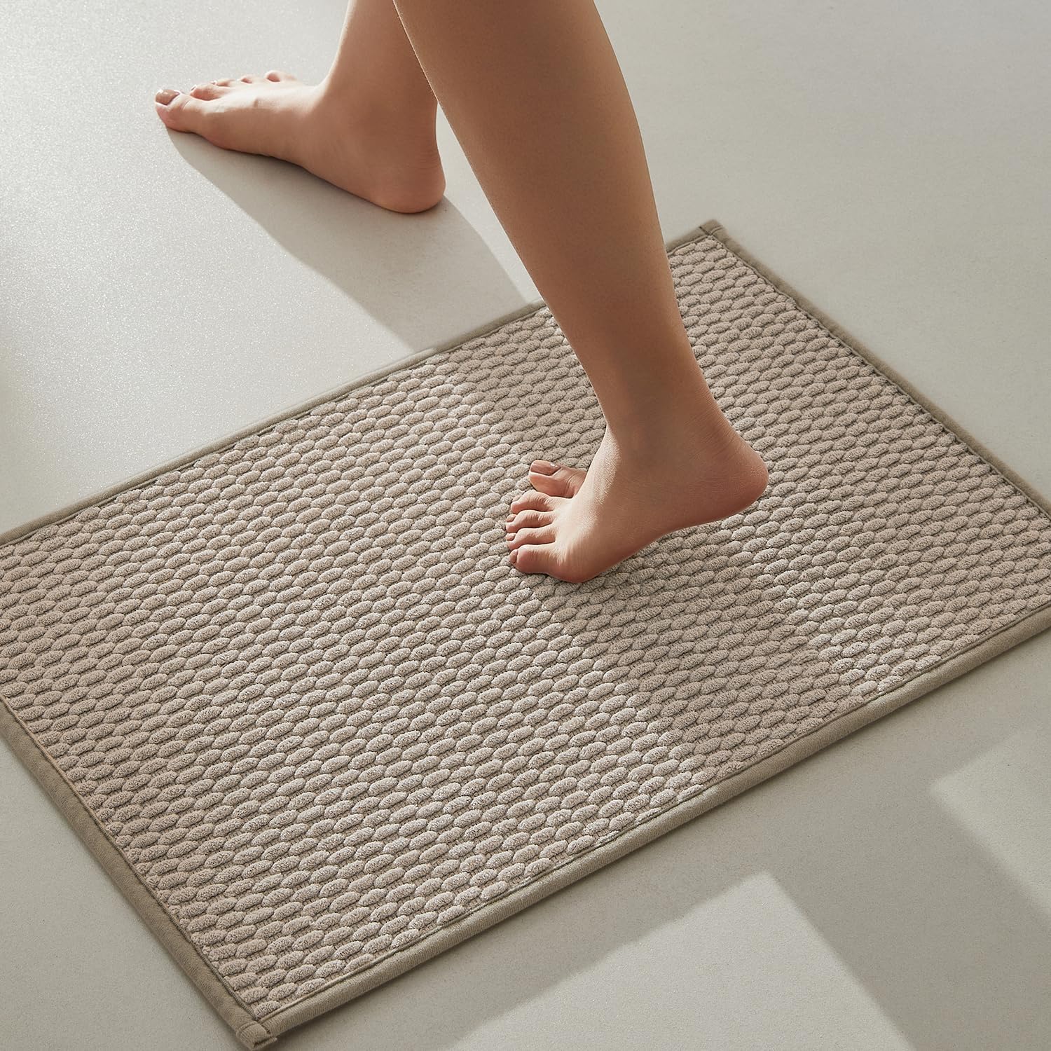 2025 Non-Slip Bathroom Rugs - Quick Dry Ultra Absorbent Thin Low Pile Bath Mat - Picture 37 of 43