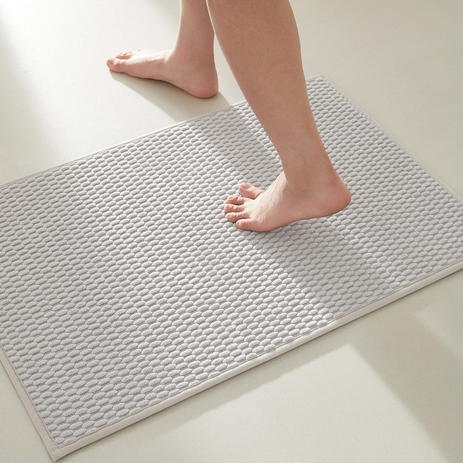 2025 Non-Slip Bathroom Rugs - Quick Dry Ultra Absorbent Thin Low Pile Bath Mat - Picture 38 of 43