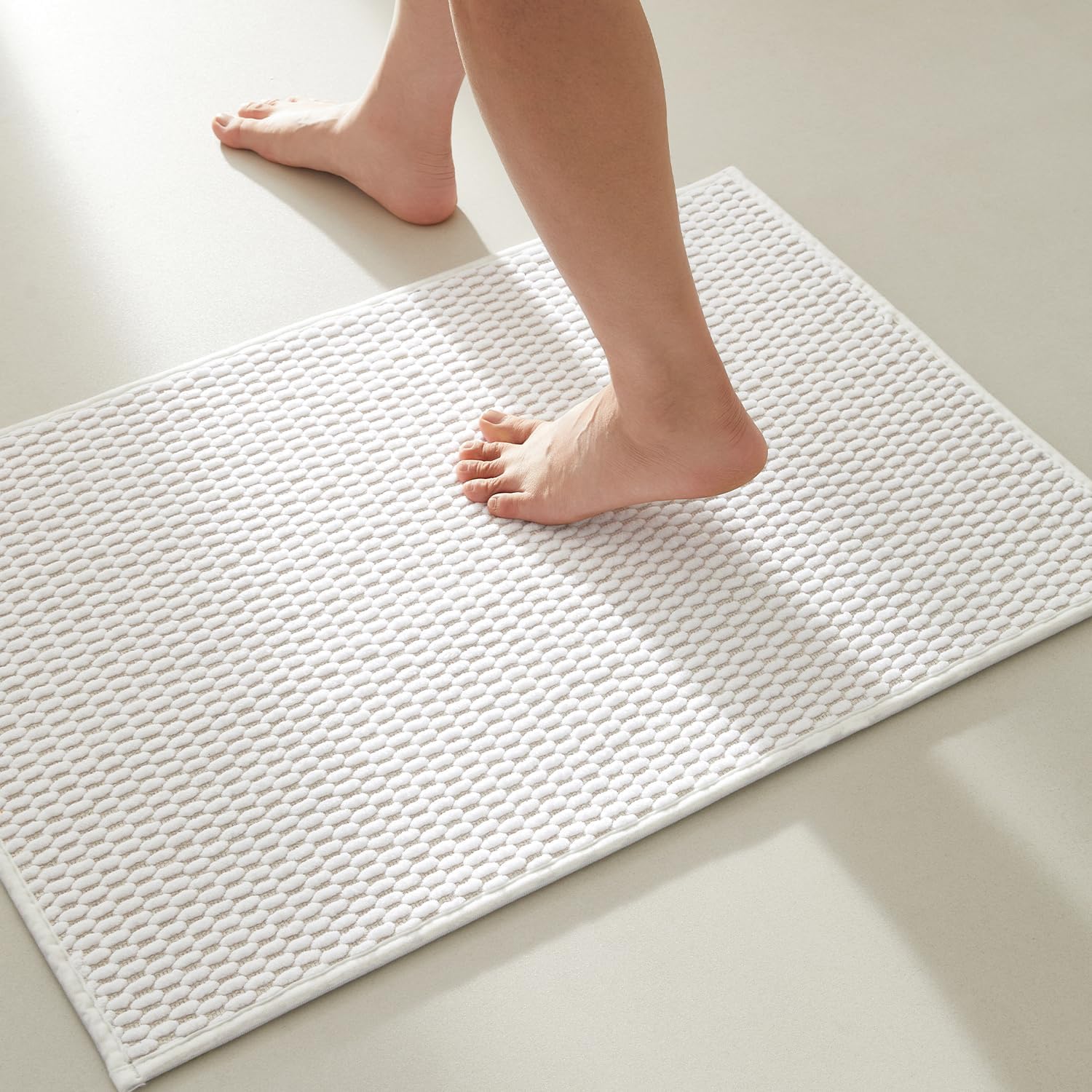 2025 Non-Slip Bathroom Rugs - Quick Dry Ultra Absorbent Thin Low Pile Bath Mat - Picture 39 of 43