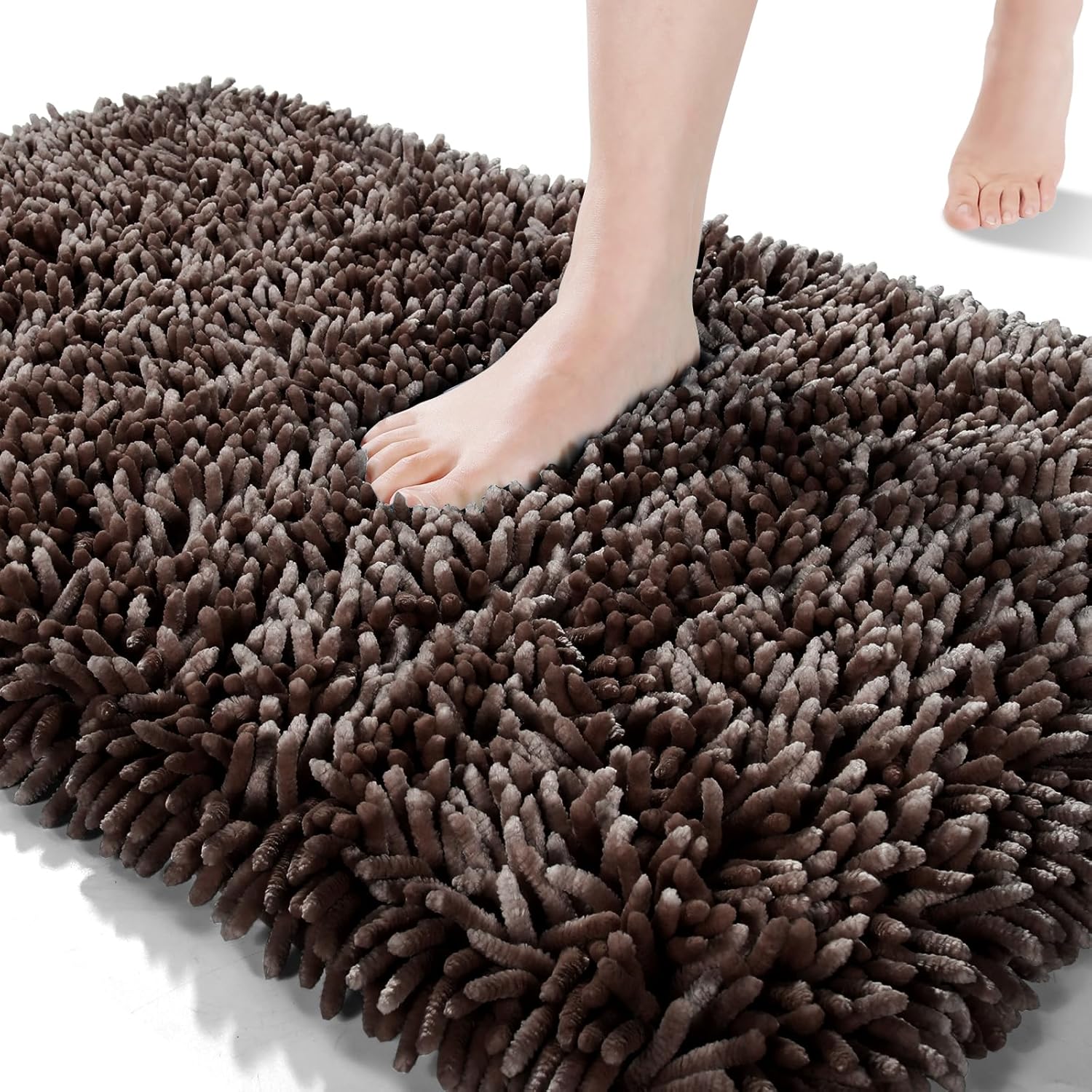 2025 Chenille Badematte - rutschfest super saugfähig maschinenwaschbar Duschvorleger - Bild 57 von 216